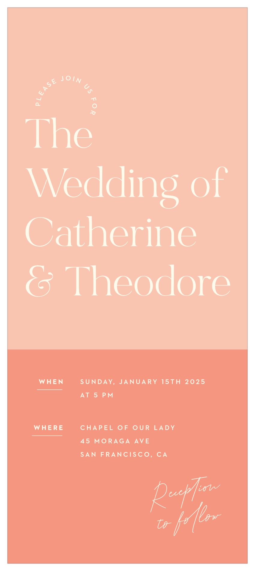 Fresh Type Tea Wedding Invitations