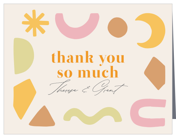 Playful Shapes Baby Shower Thank You Cards