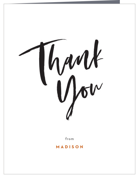 Brushy Baby Baby Shower Thank You Cards
