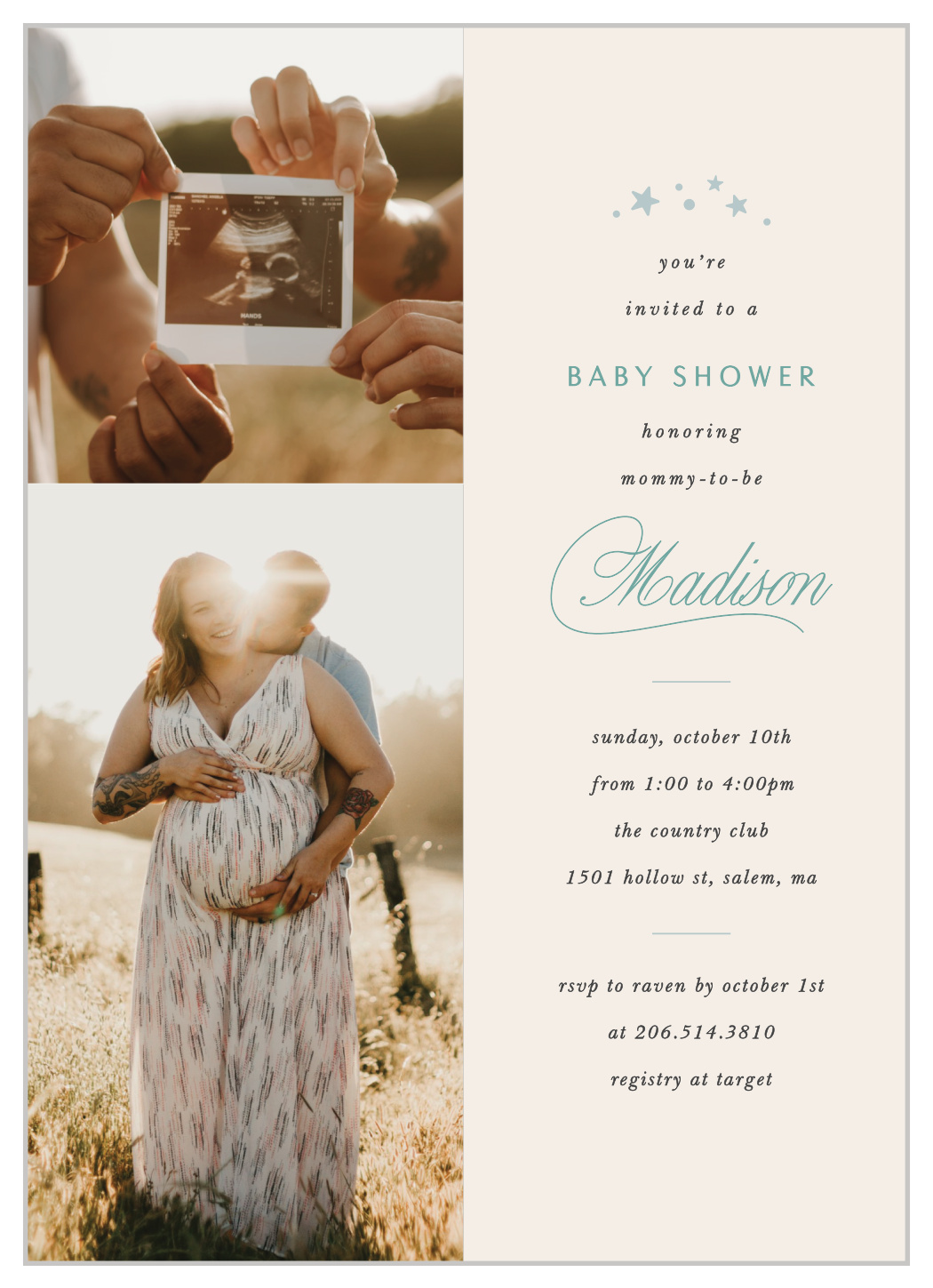 Stardust & Sparkle Baby Shower Invitations