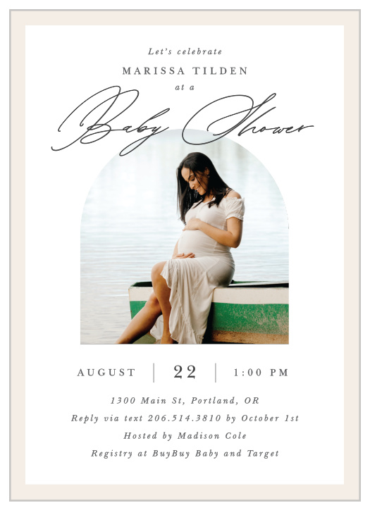 Our Mod Chic Baby Shower Invitations are sure to bring family and friends together to celebrate your little one on the way.