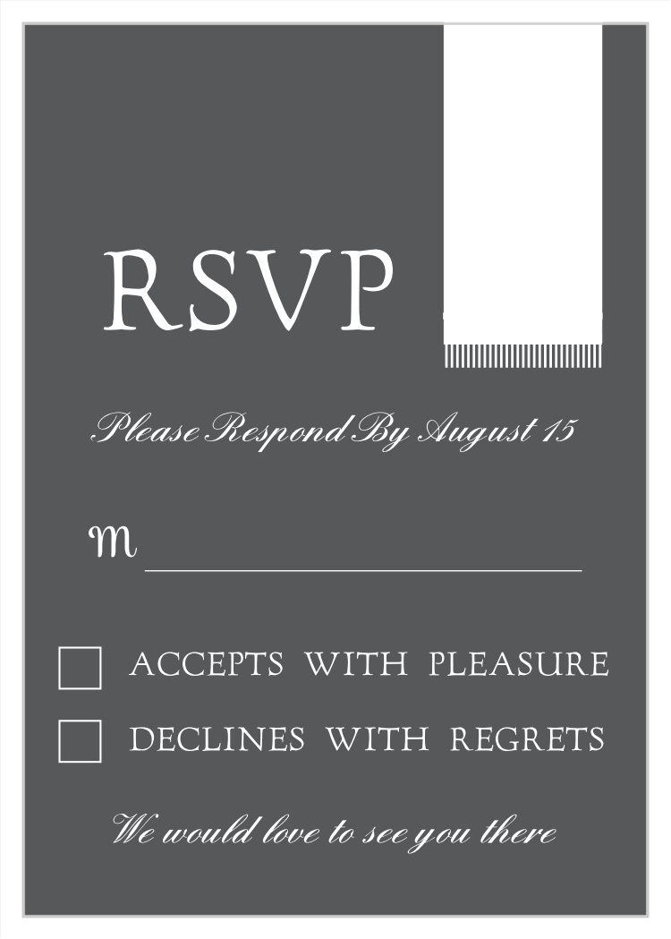 Prayer Shawl Bar Mitzvah Response Cards