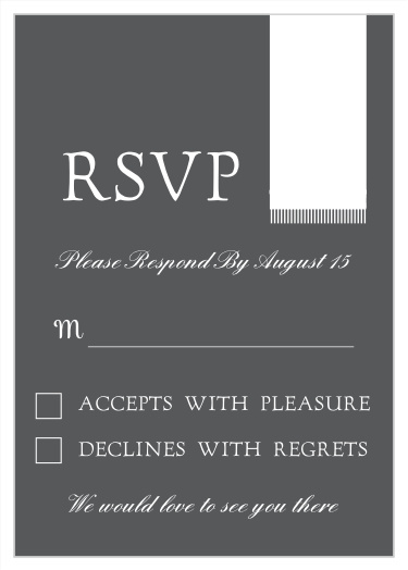 Prayer Shawl Bar Mitzvah Response Cards