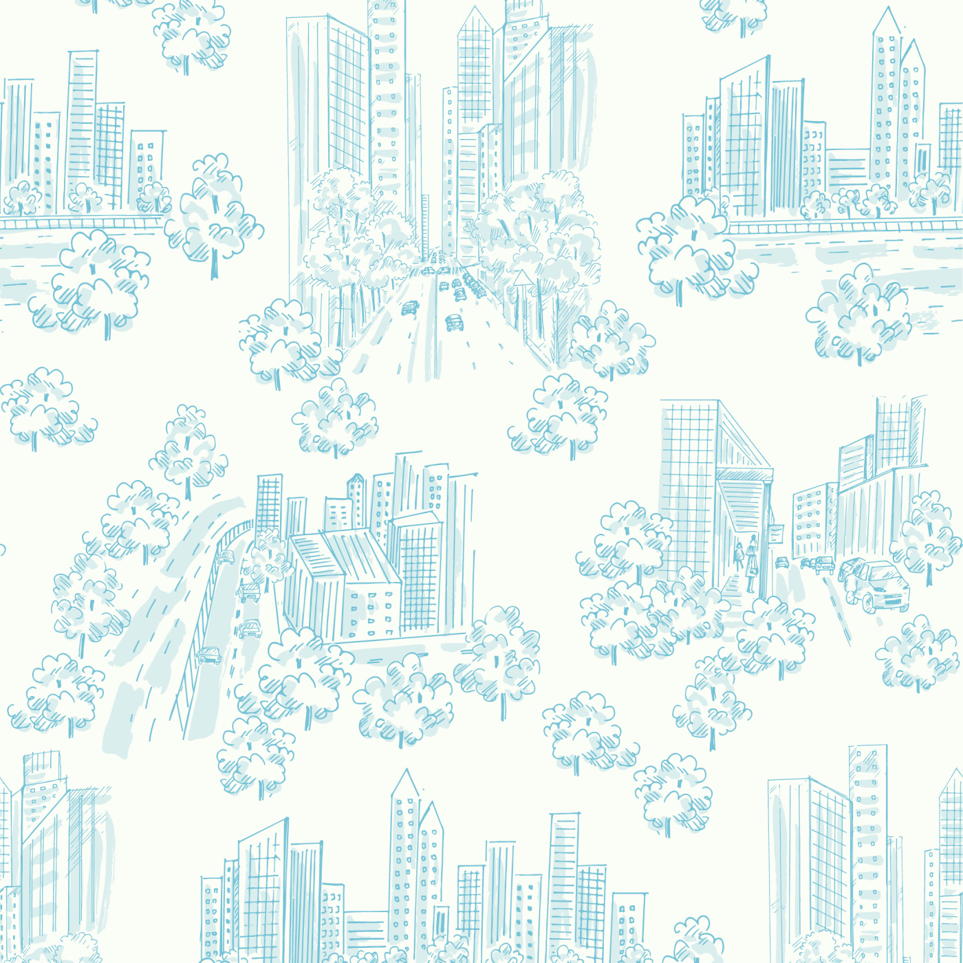 Bustling Cityscape Wallpaper