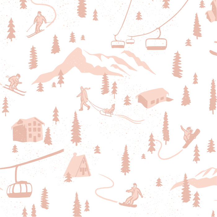Create a winter wonderland in your child's playroom with our Snow Day Peel and Stick Wallpaper.