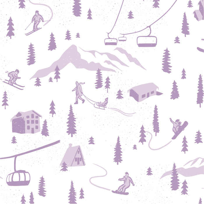 Create a winter wonderland in your child's playroom with our Snow Day Peel and Stick Wallpaper.
