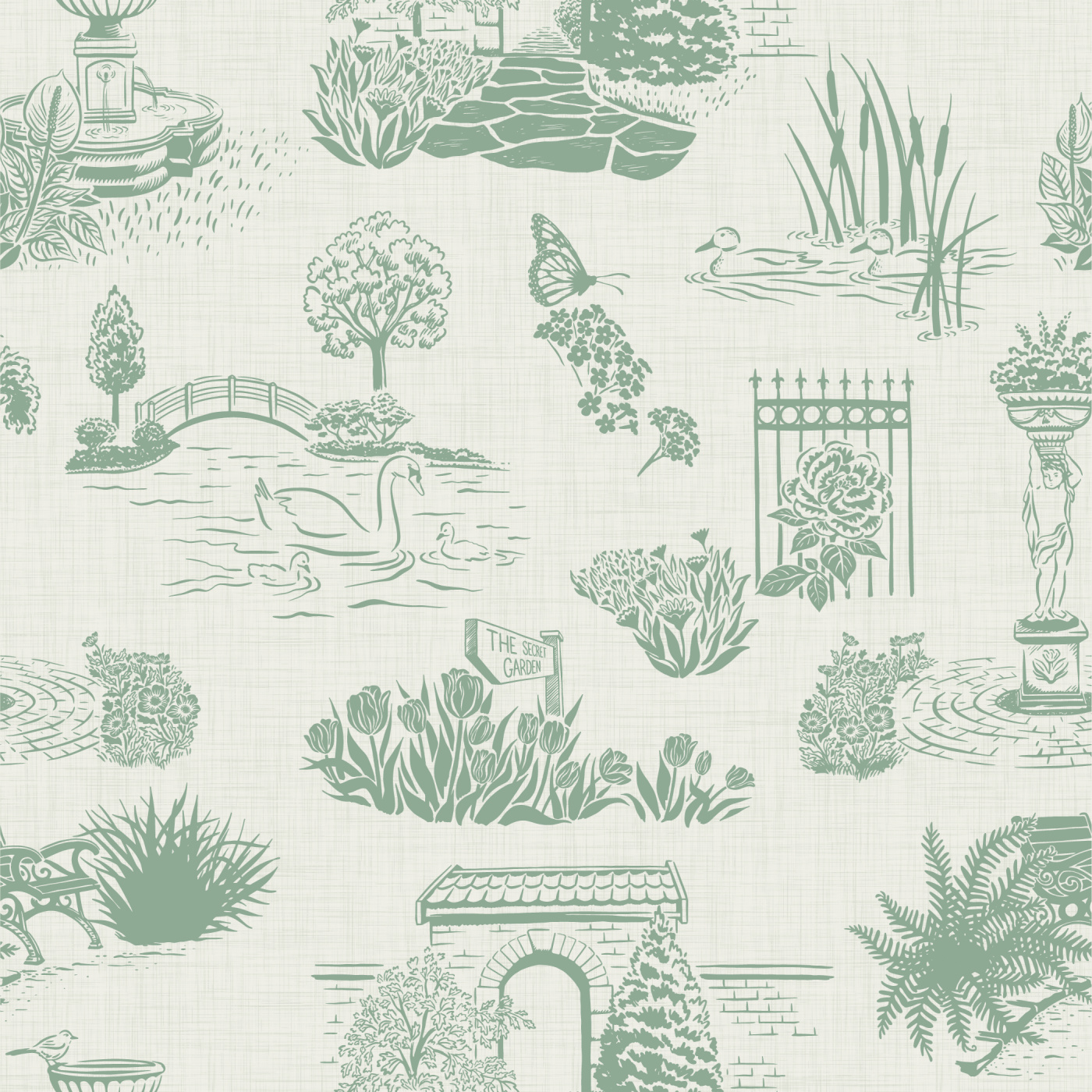 Private Garden Wallpaper