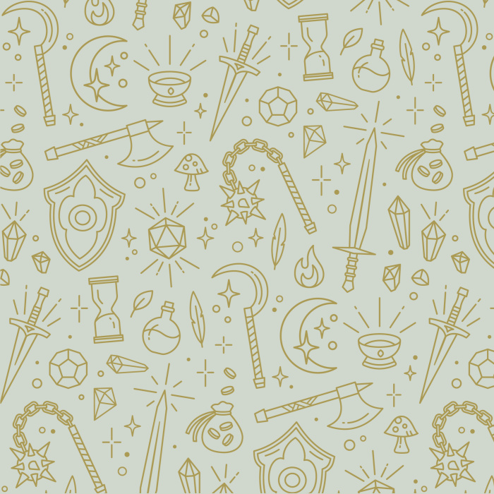 Transport yourself into a medieval fantasy world with our Gamer Art Peel and Stick Wallpaper.