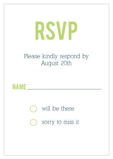 Simply Modern Bar Mitzvah Response Cards