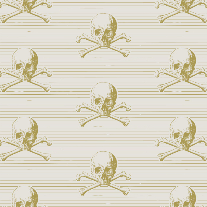 Reinvent your space your way with our Pirate Skulls Peel and Stick Wallpaper.
