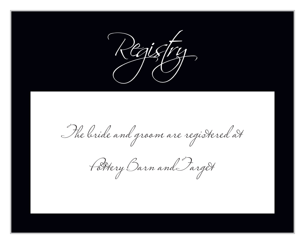 Forever Modern Registry Cards