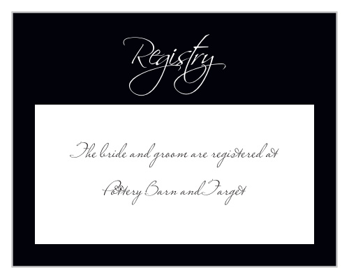 Forever Modern Registry Cards