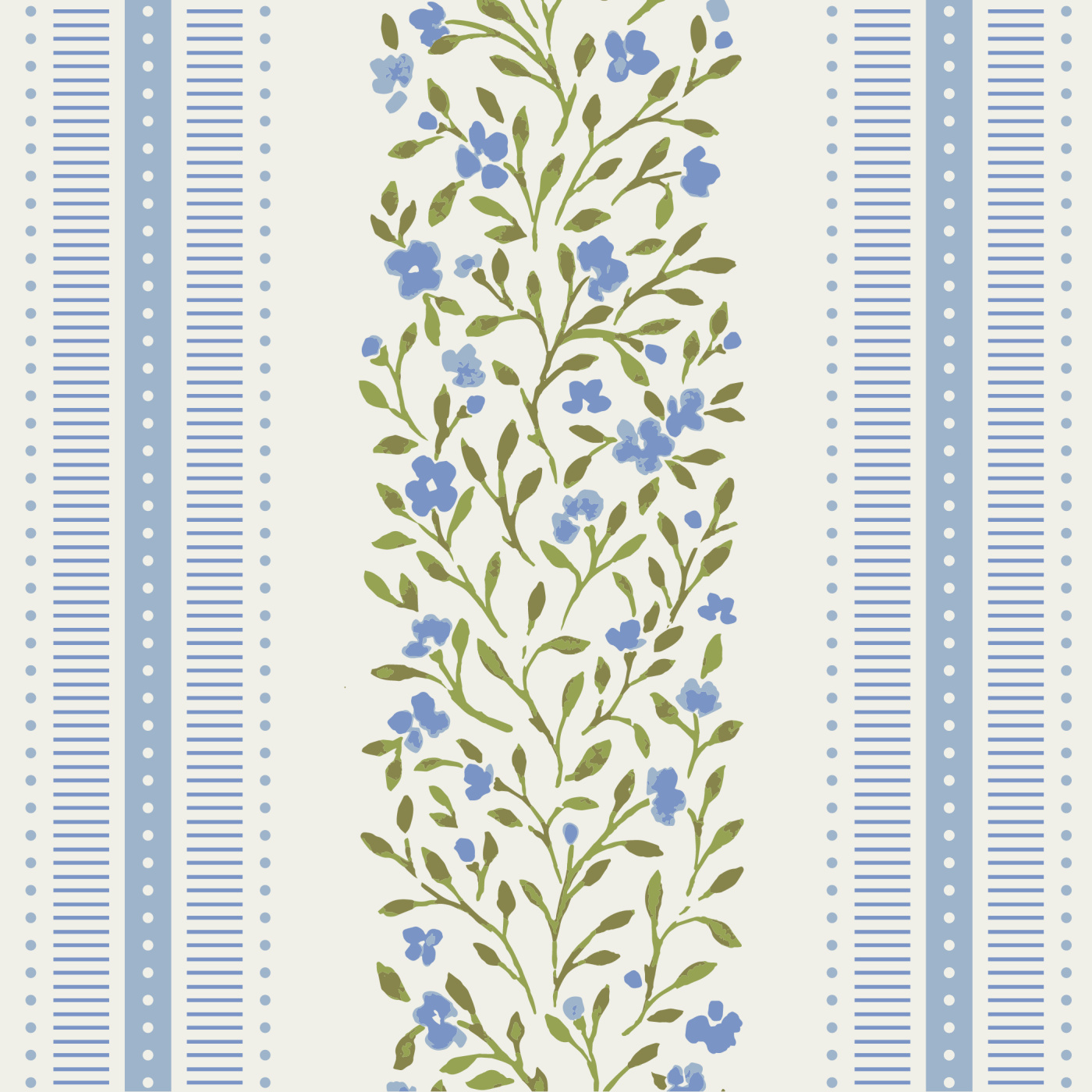 Ditsy Stripes Wallpaper