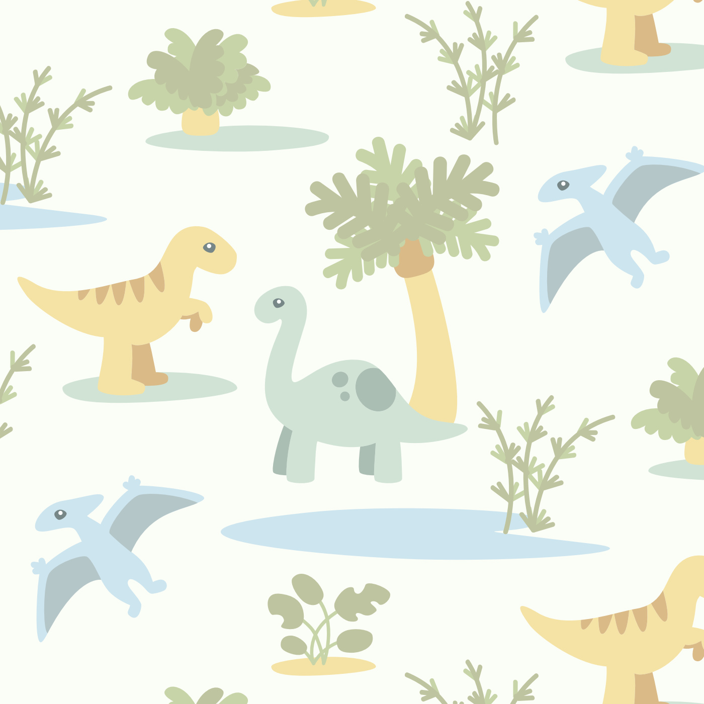 Little Dinosaurs Wallpaper