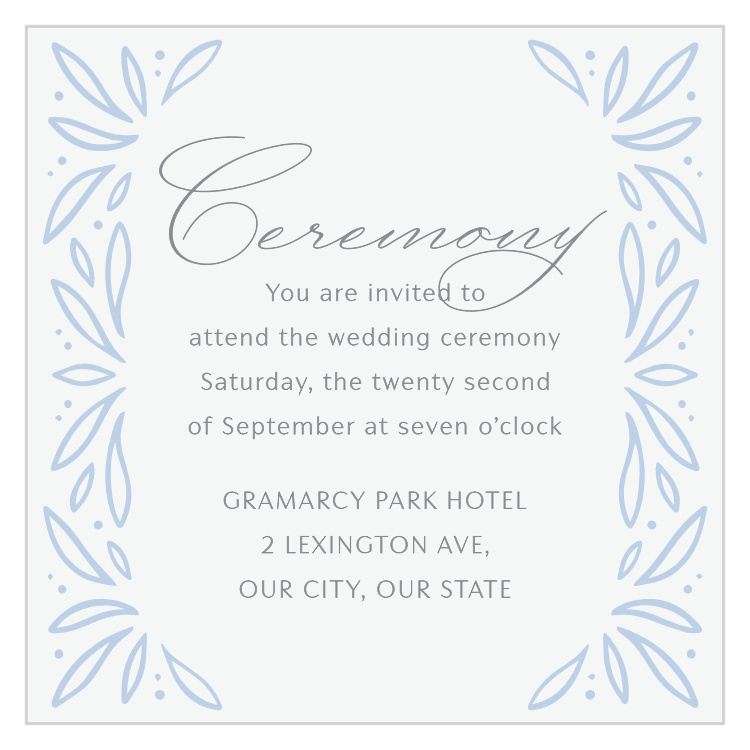 Bursting Frame Ceremony Cards