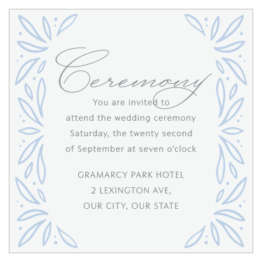 Bursting Frame Ceremony Cards