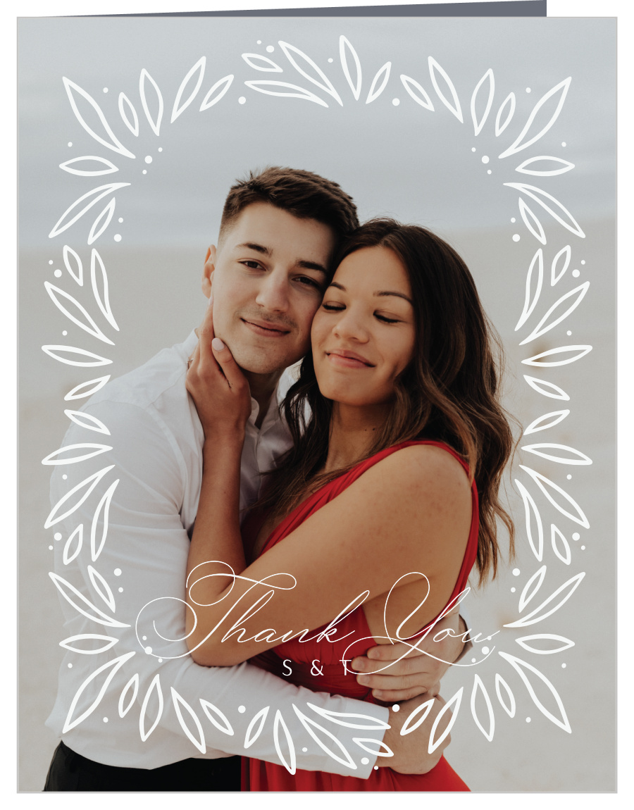 Bursting Frame Wedding Thank You Cards