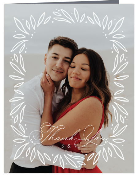 Bursting Frame Wedding Thank You Cards