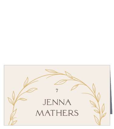Arched Vine Place Cards