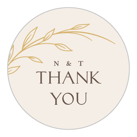 Arched Vine Wedding Stickers