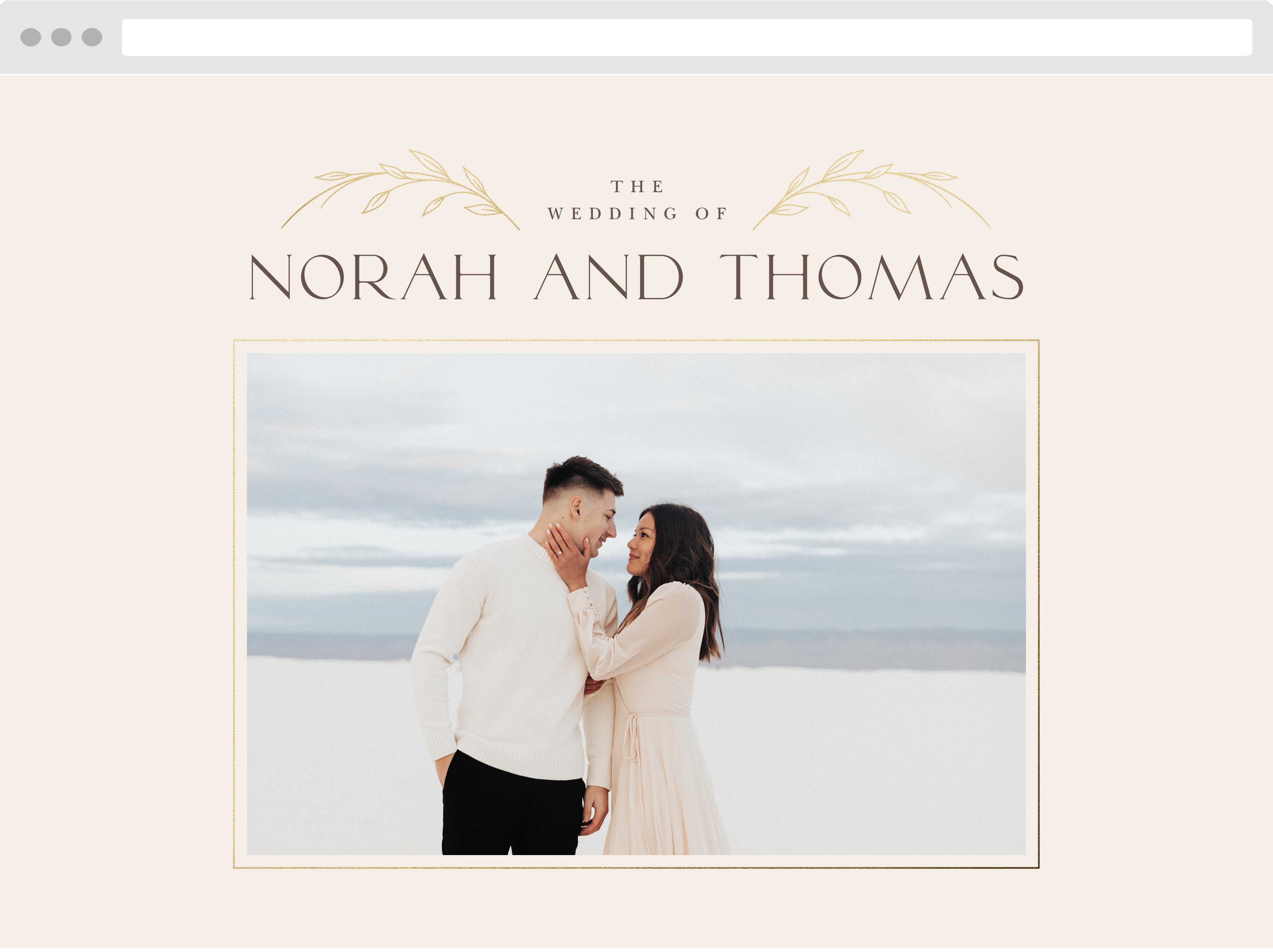 Arched Vine Wedding Website