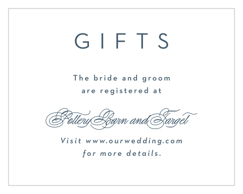 Opaque Love Registry Cards