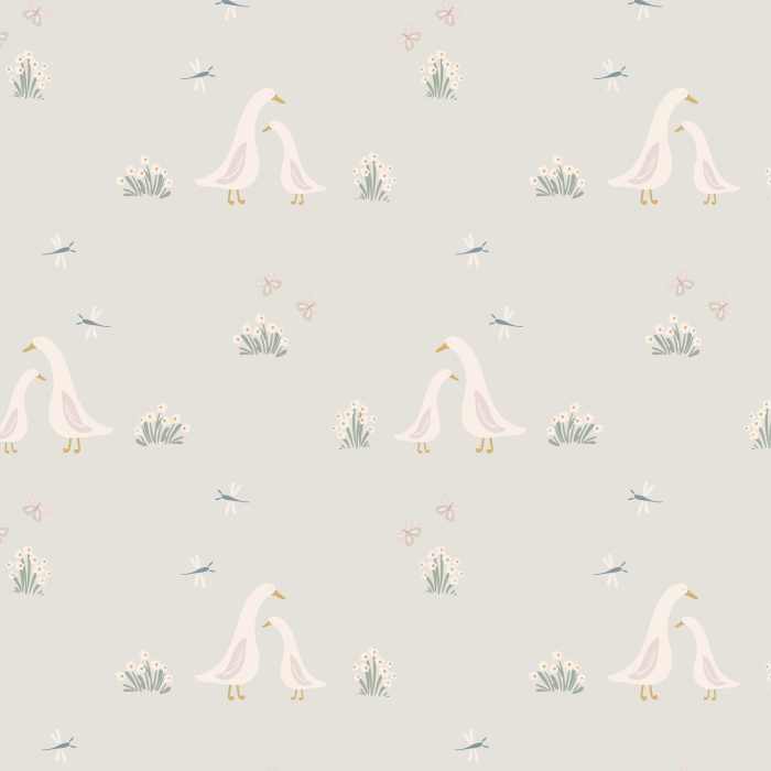 Add a cute touch to your child's room with our Darling Ducklings Peel and Stick Wallpaper.