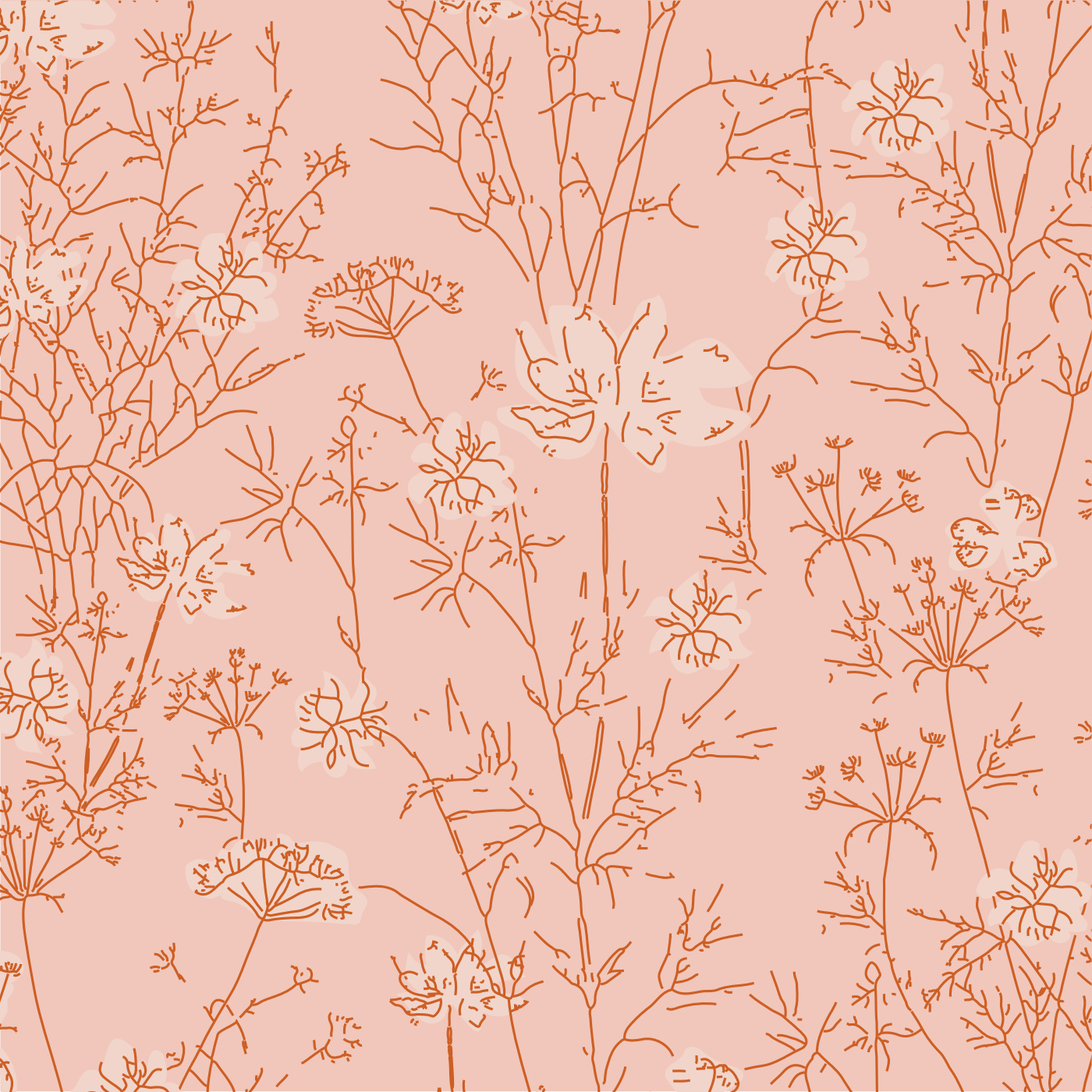 Wildflower Thicket Wallpaper