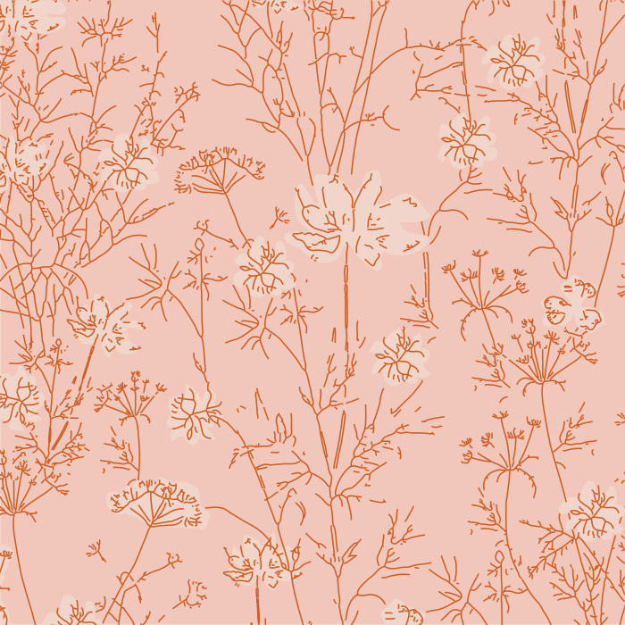 Create a playful, natural look with our Wildflower Thicket Peel and Stick Wallpaper.