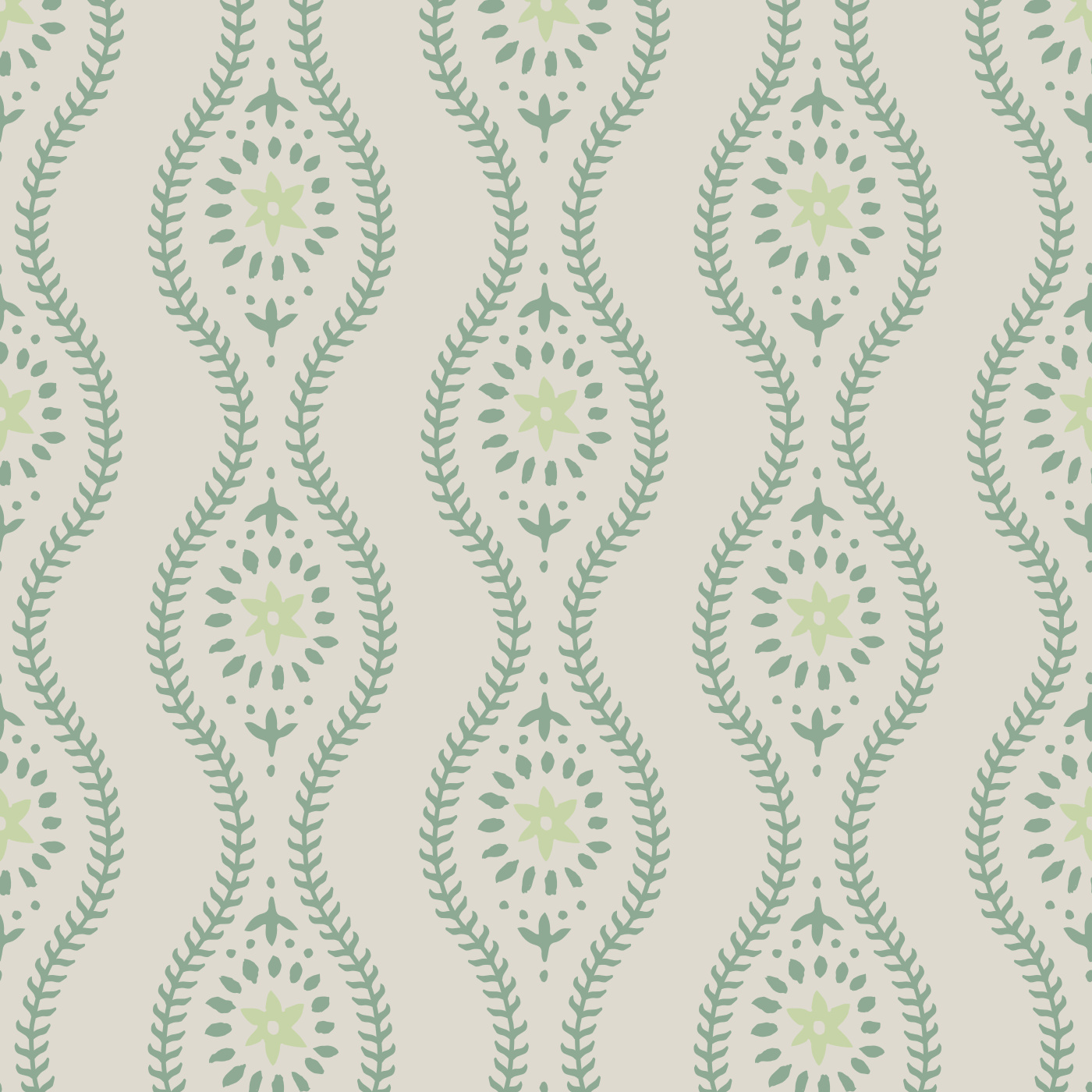 Tropical Trellis Wallpaper