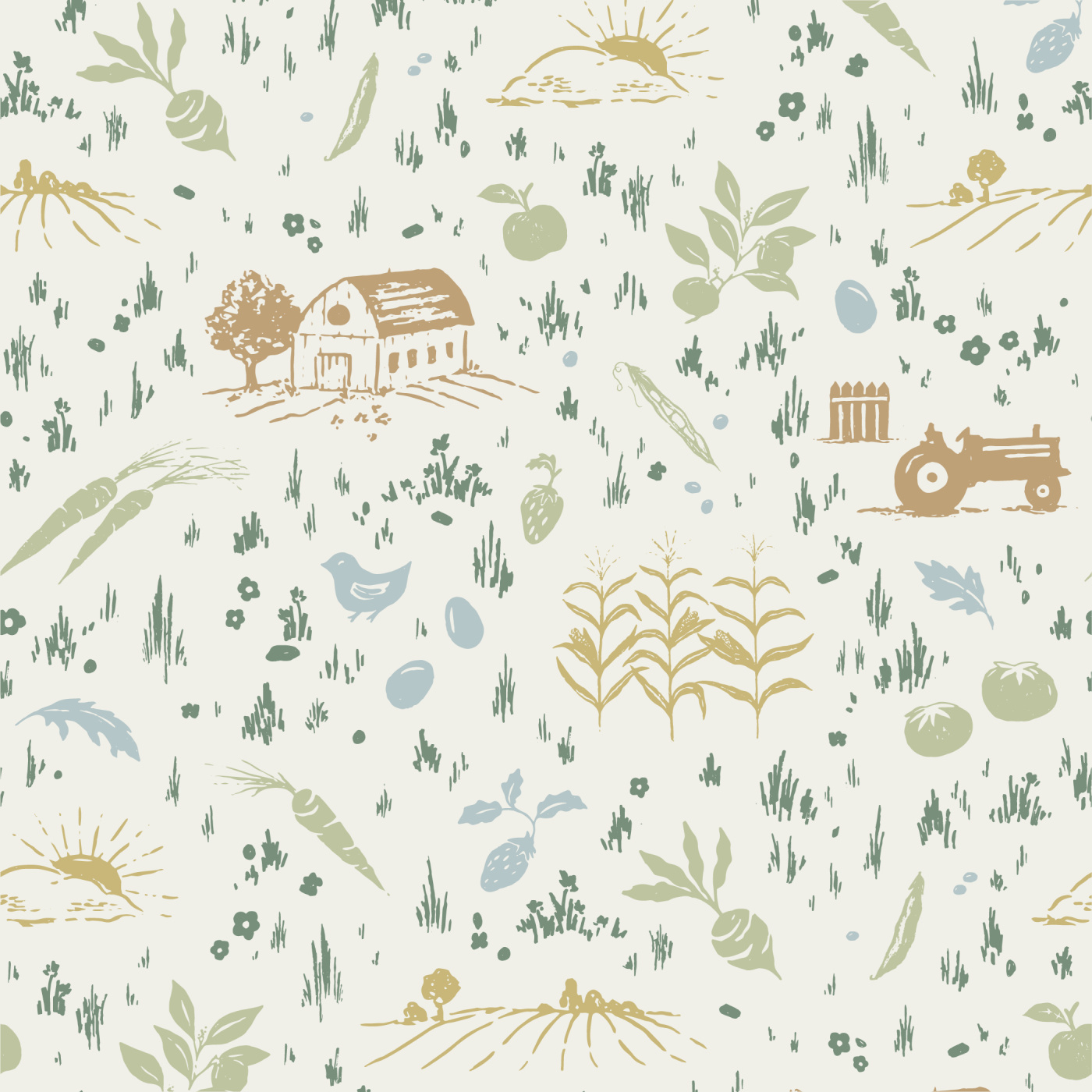 On The Farm Wallpaper