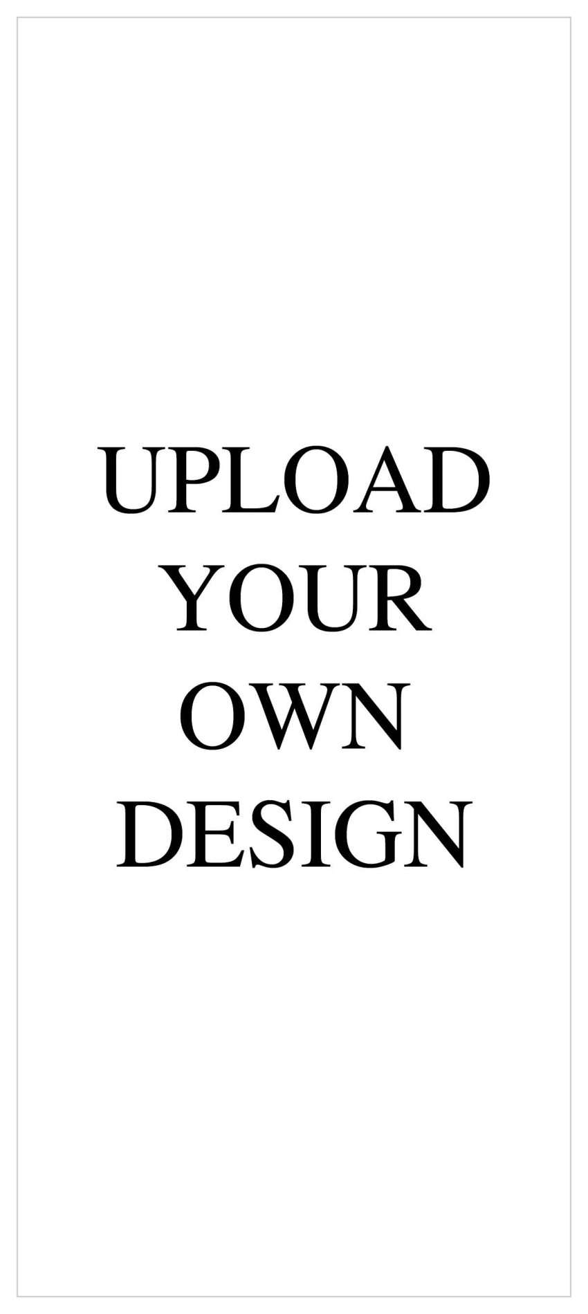 Upload Your Own Design Portrait Tea Wedding Invitation