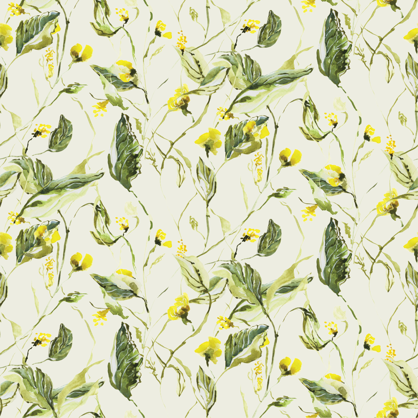 Interlaced Leaves Wallpaper