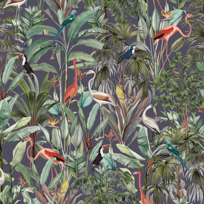 Immerse yourself in the lush beauty of nature anywhere in your home with our Tropical Forest Peel and Stick Wallpaper.