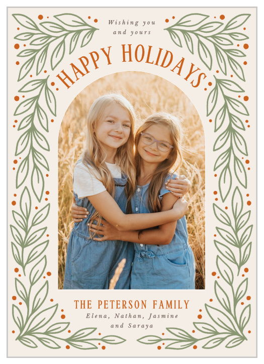 Our Foliage Arch Holiday Cards bring the magical charm of the season to family and friends.
