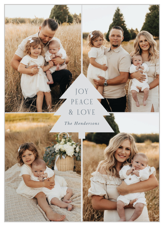 Make the most of the season with our Tree Cutout Holiday Cards. 