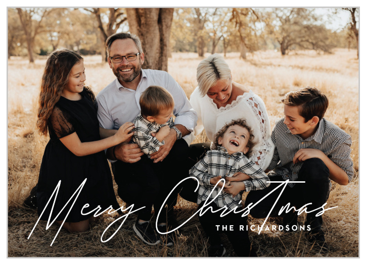 Let family and friends know that you are thinking of them this holiday season with our In View Christmas Cards.