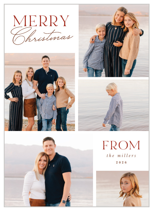 Our Lots Of Photos Christmas Cards are sure to wish your family and friends a happy holiday season.
