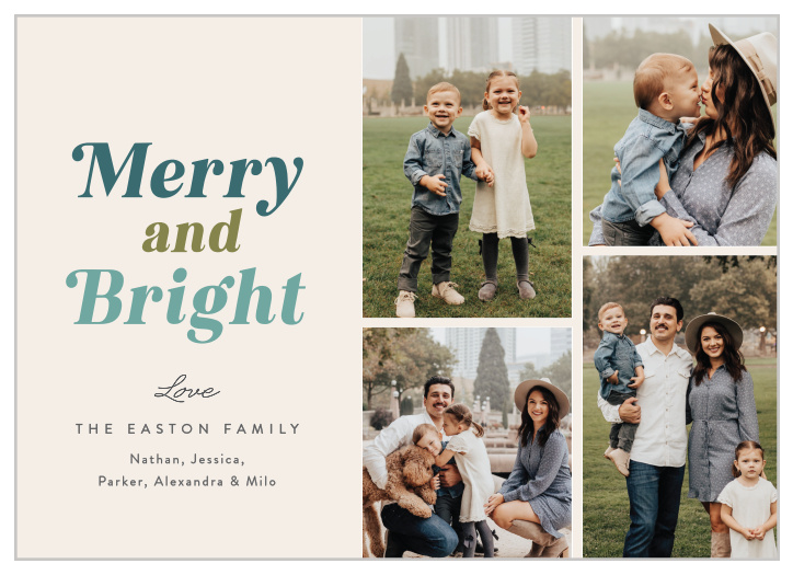 Our Merry Multicolor Holiday Cards are sure to share your festive wishes with family and friends this holiday season.