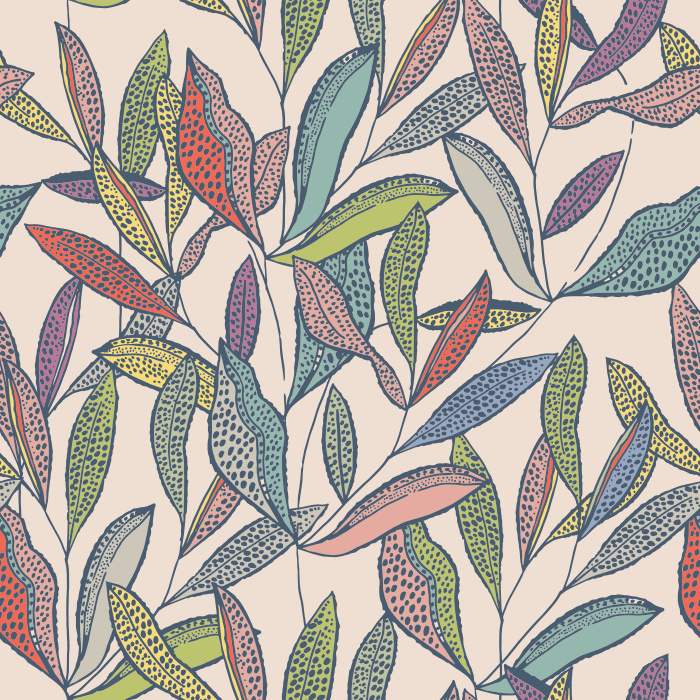 Add some bold energy to your life with our Foliage Fiesta Peel and Stick Wallpaper. 