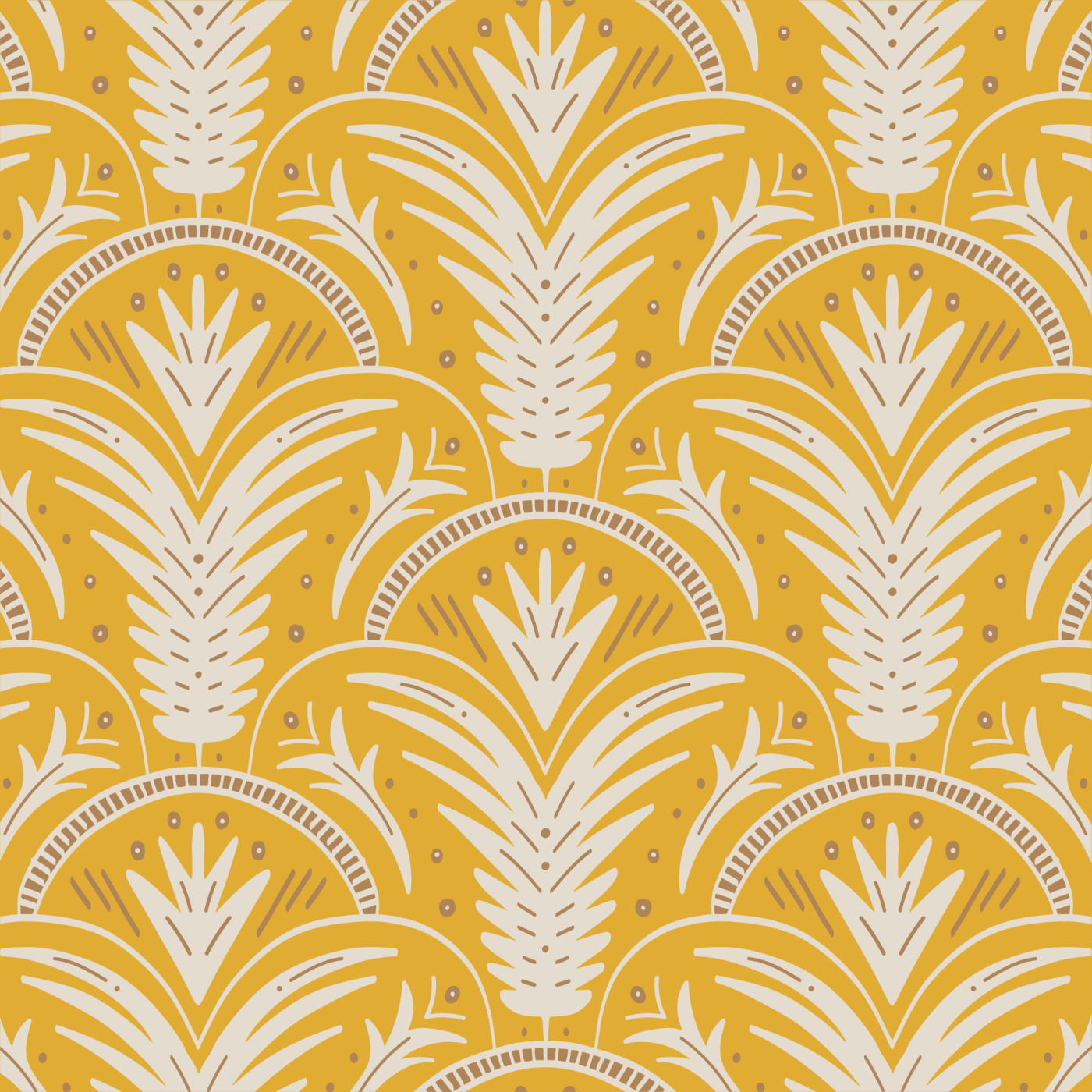 Jungle Damask Wallpaper