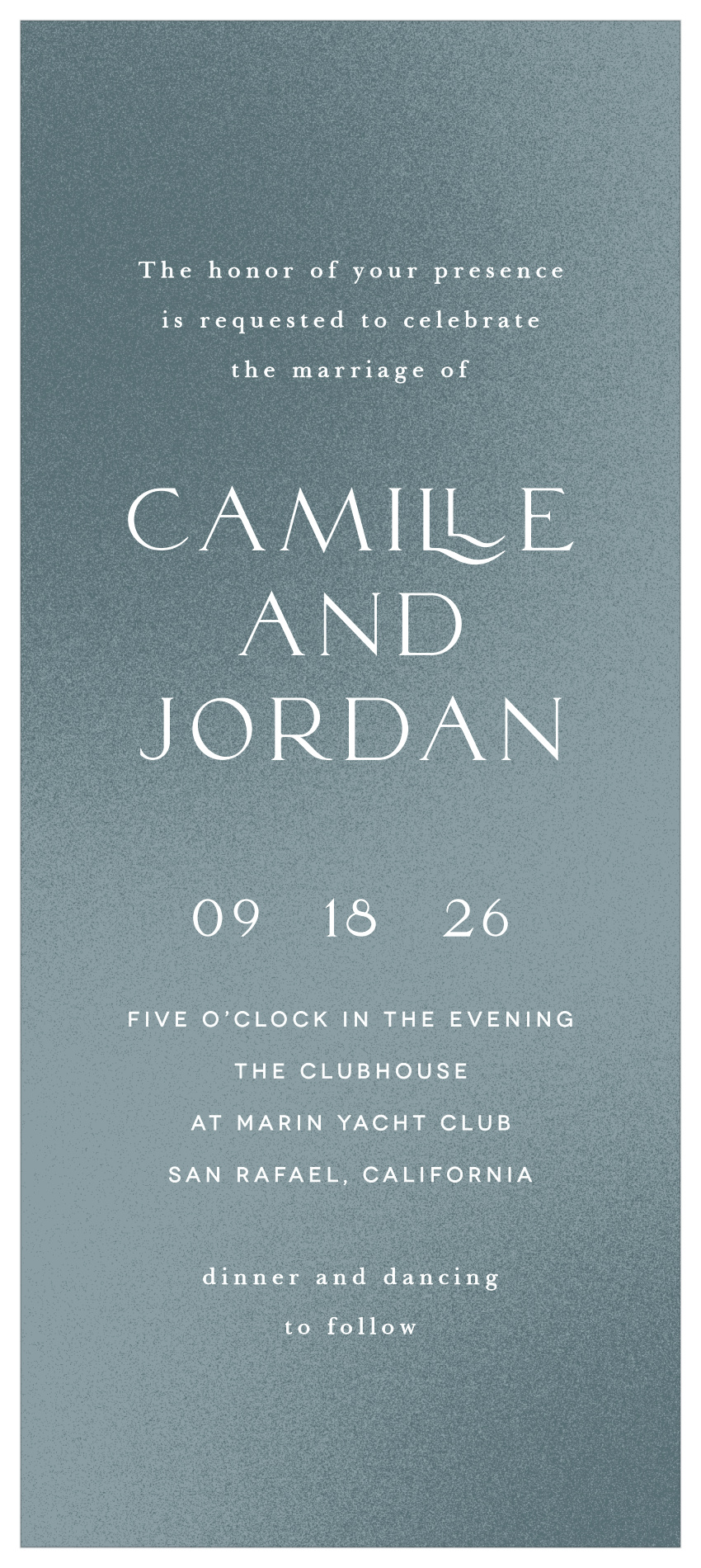 Textured Camille Tea Wedding Invitations