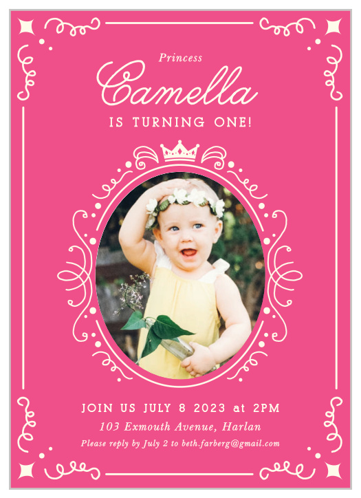 Our Little Miss First Birthday Invitations let family and friends know that your little one's big day is coming up and to be prepared to celebrate!