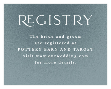 Textured Camille Registry Cards