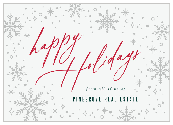 Spread some cheer to all your clients and supporters with our Sparkling Season Corporate Holiday Cards.