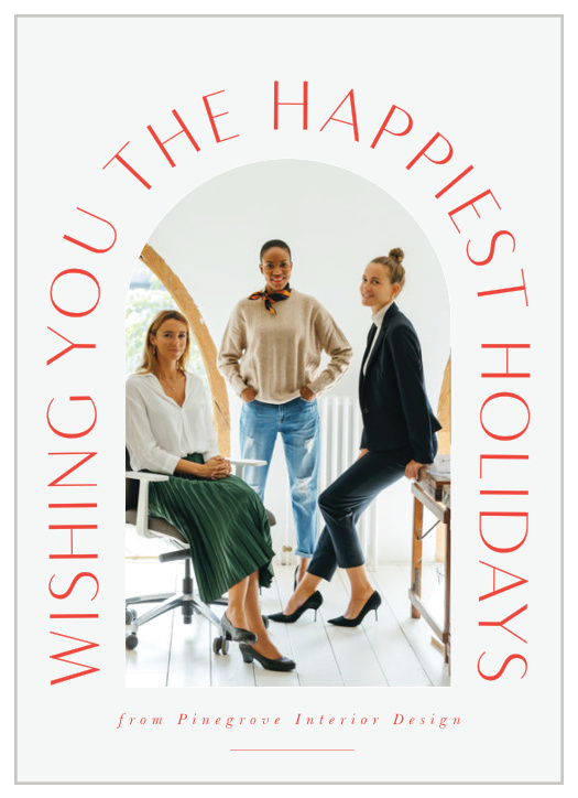 Our Great Gratitude Corporate Holiday Cards are simple but festive greeting cards that are fully customizable.