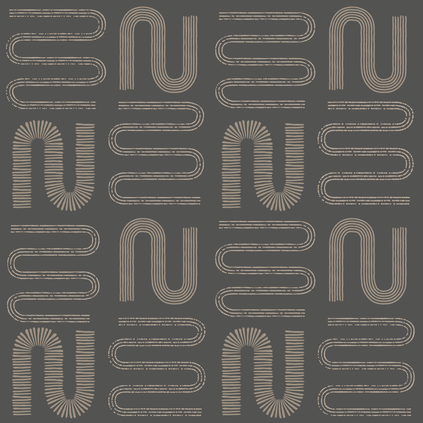 Modern Squiggles Wallpaper