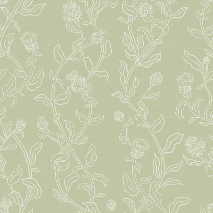 Create an eye-catching statement on any wall in your home with our Wild Thistle Peel and Stick Wallpaper.