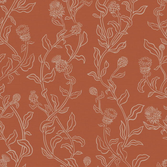 Create an eye-catching statement on any wall in your home with our Wild Thistle Peel and Stick Wallpaper.