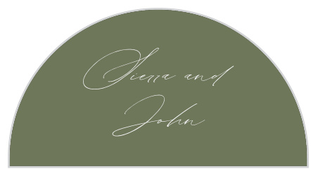 Mountain Painting Wedding Arch Accent Cards